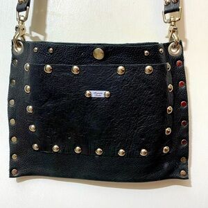 Huaracha Studios purse leather crossbody slim outer pocket studded
